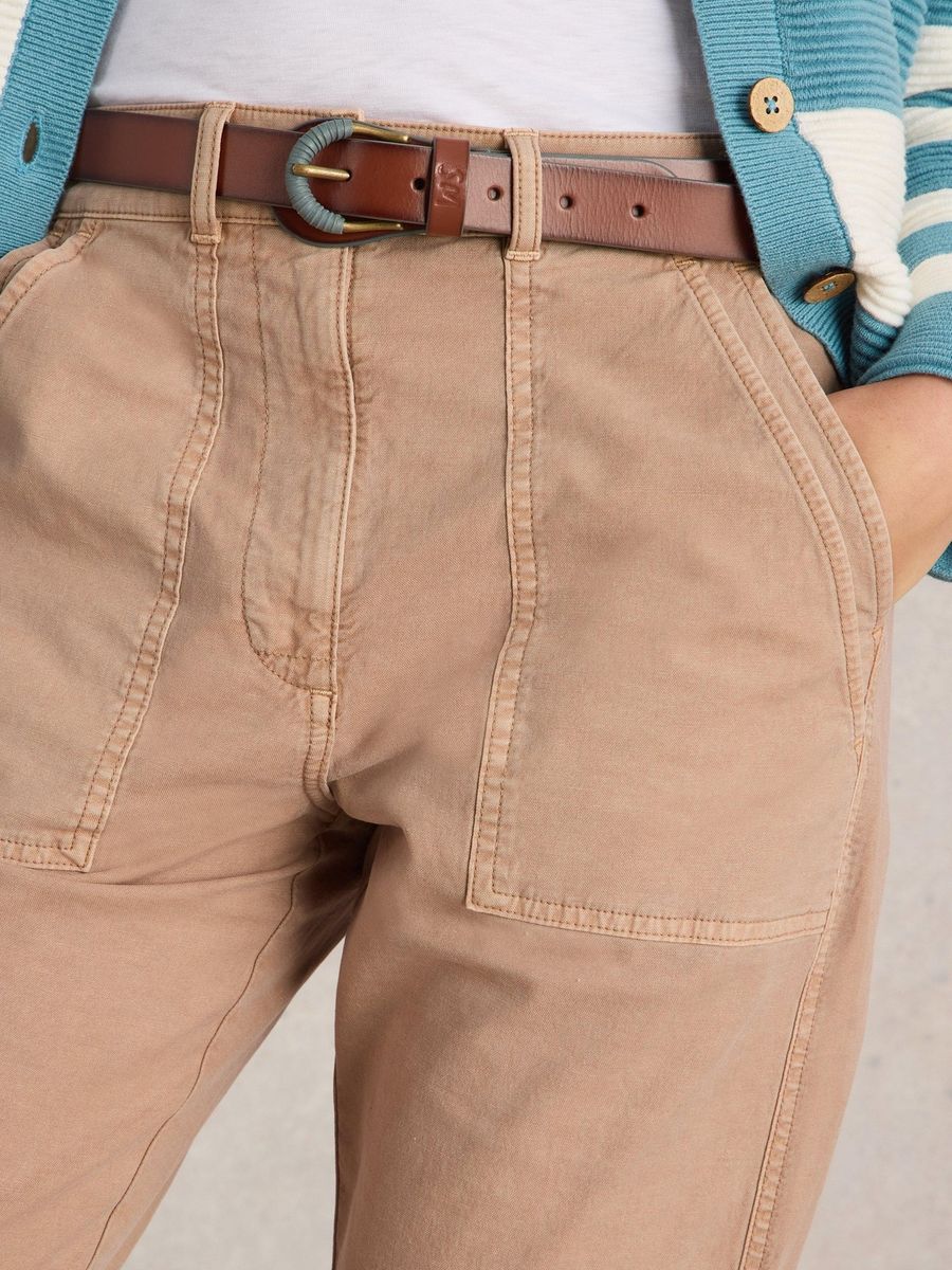 Chino Twister aus Baumwoll-Leinen