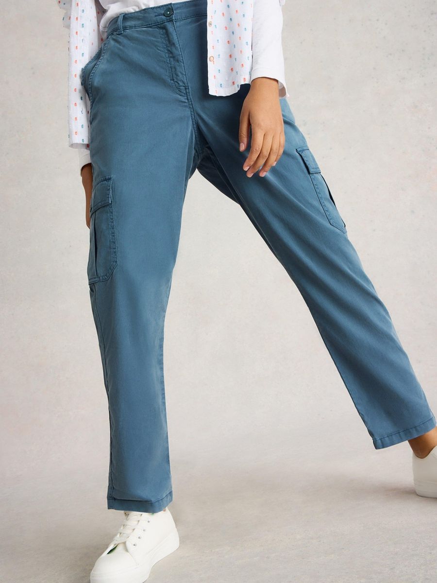Relaxte Cargo-Hose mit Taschen