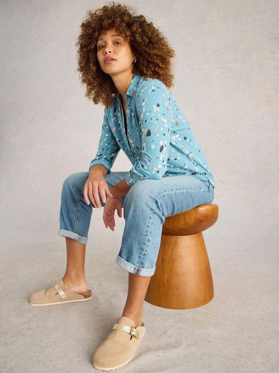 Annie Bedruckte Jerseybluse