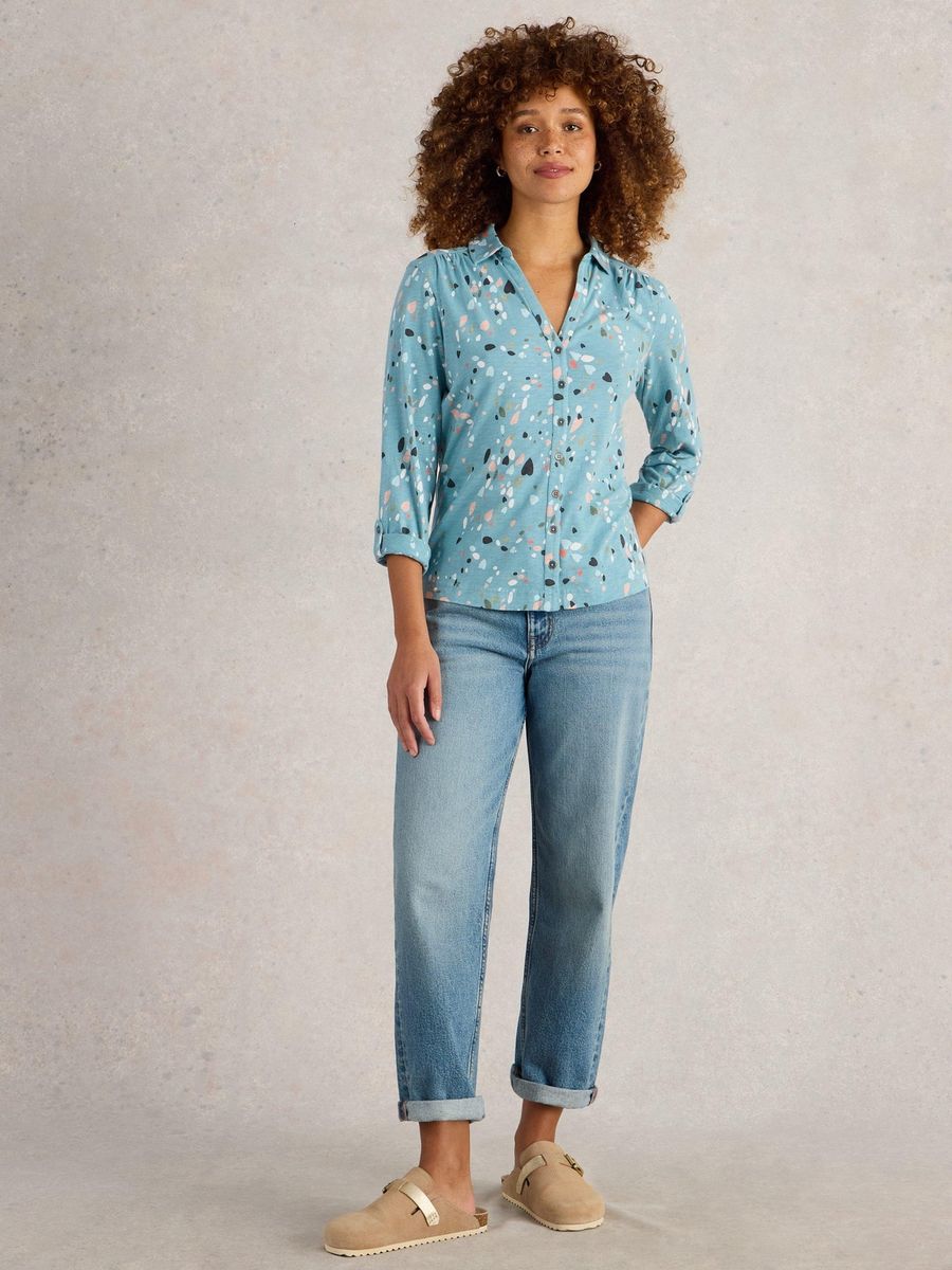 Annie Bedruckte Jerseybluse