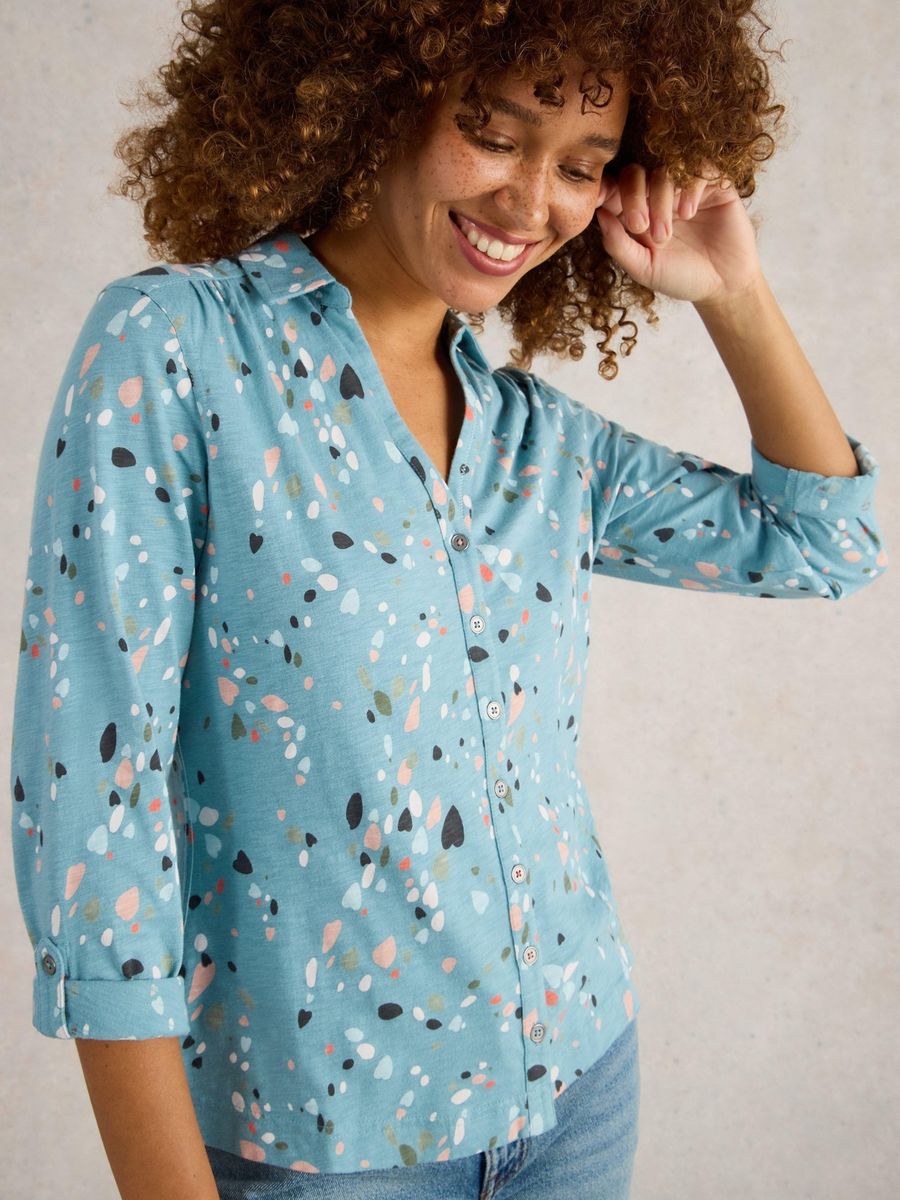 Annie Bedruckte Jerseybluse
