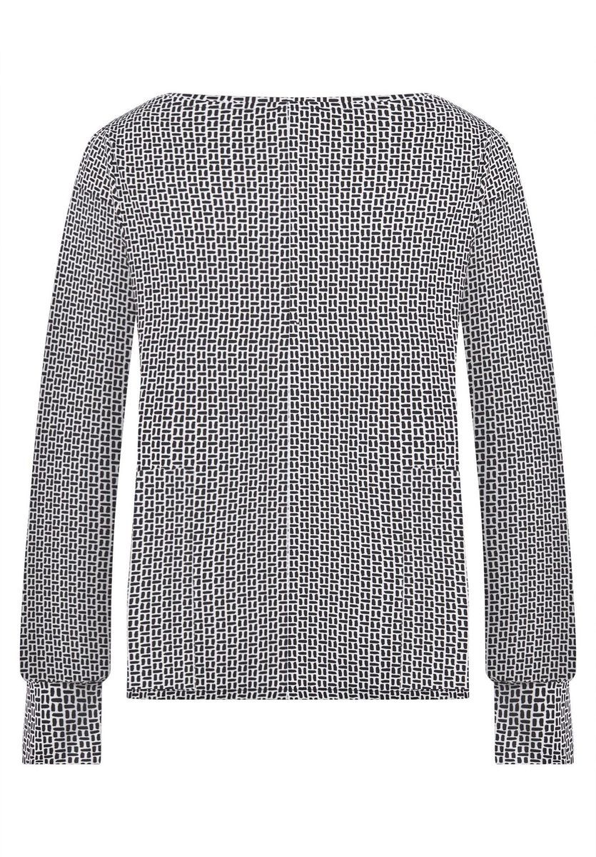 Langarmshirt mit geometrischem Muster