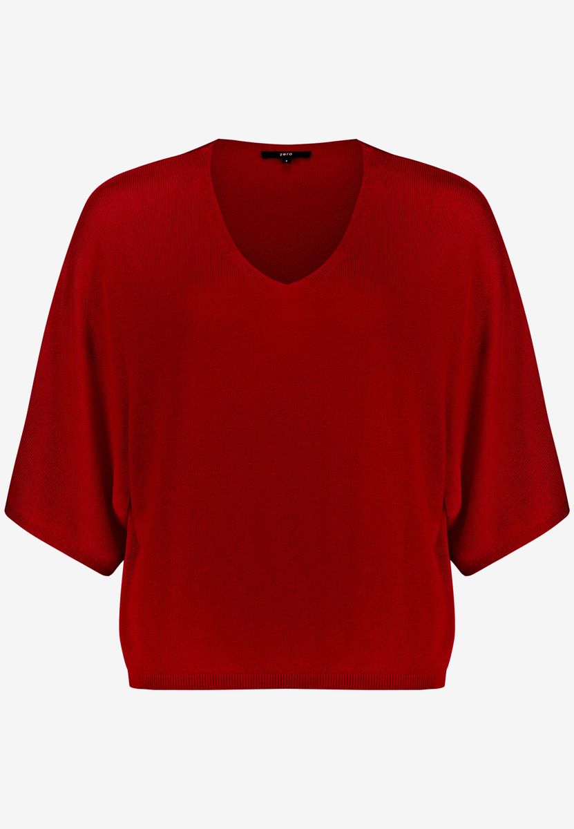 Strickoberteil mit Fledermausärmeln