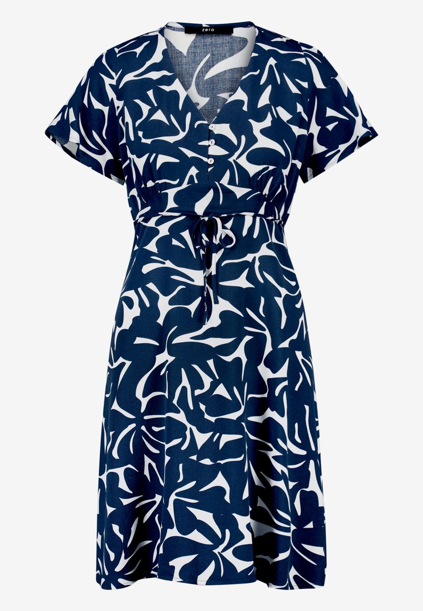 Luftiges Mini-Blumenkleid mit Empire-Taille