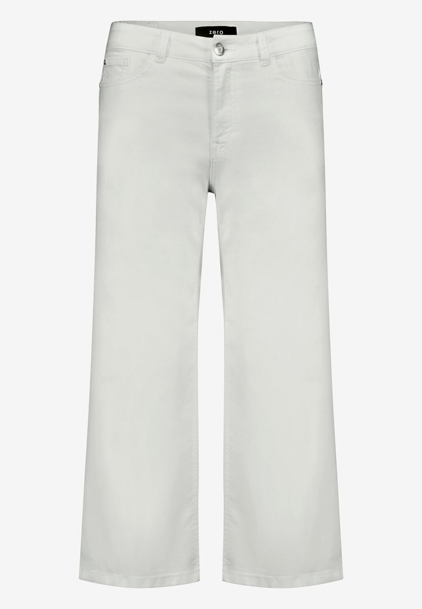 Verkürzte High-Rise Wide-Leg Jeans