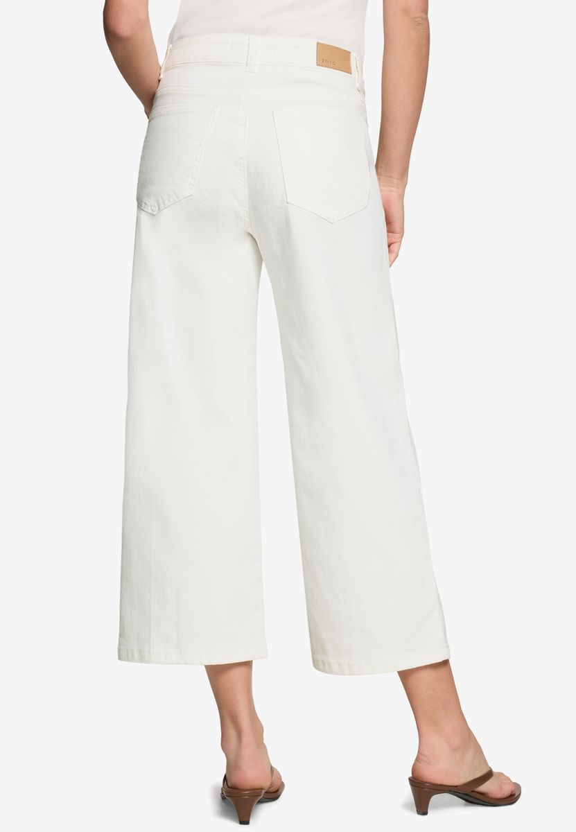 Verkürzte High-Rise Wide-Leg Jeans
