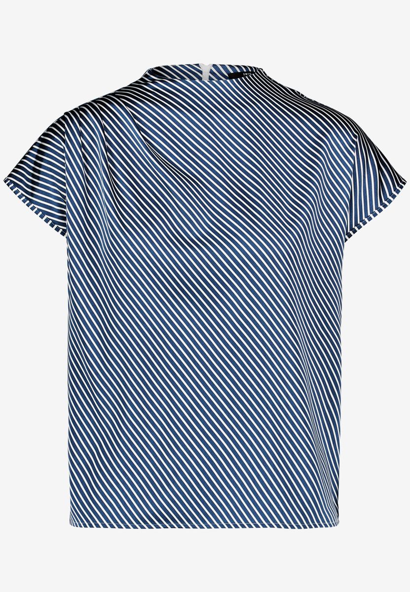 Elegante Satinbluse mit Drapierung