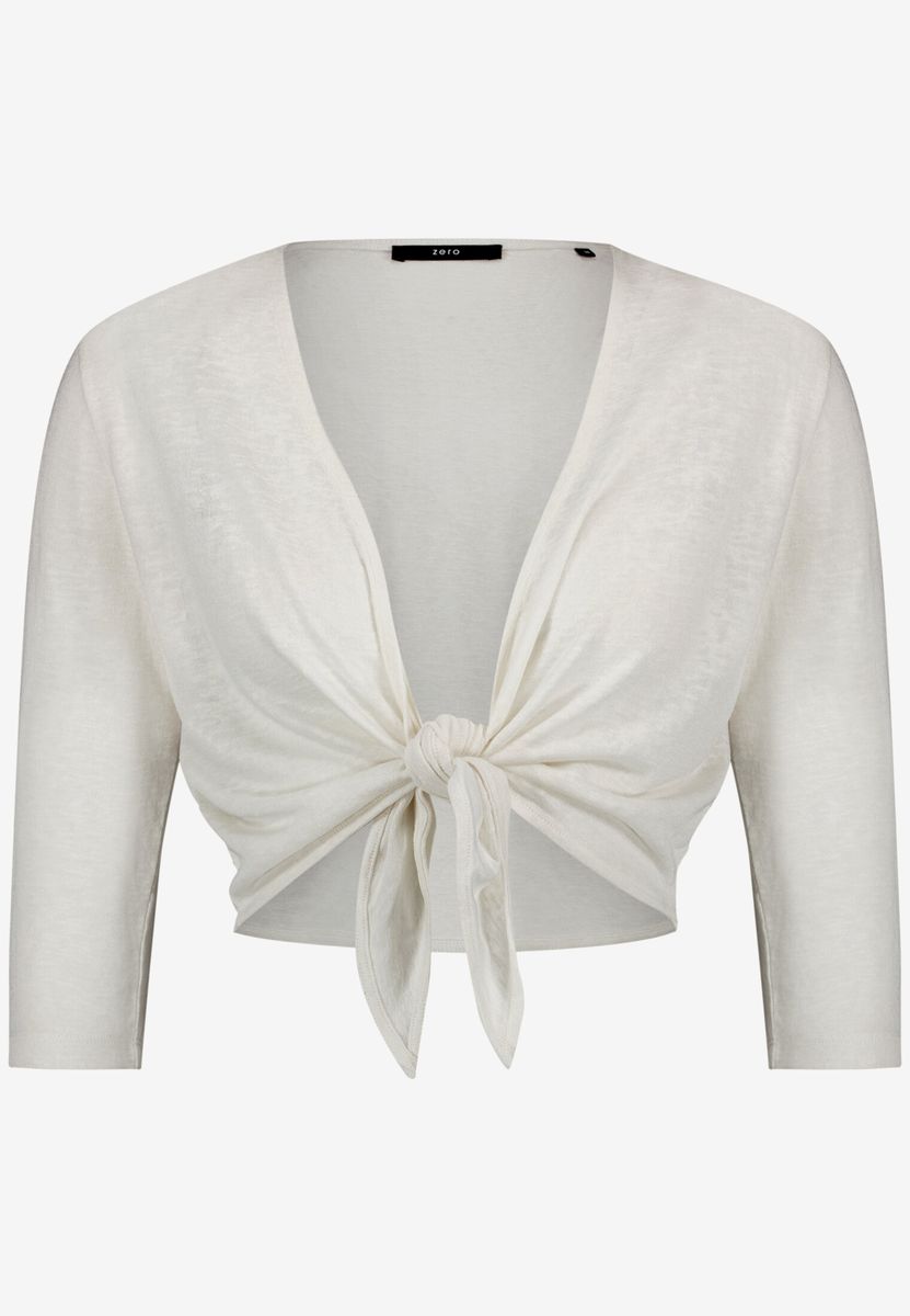 Leichter 3/4-Arm Bolero zum Binden