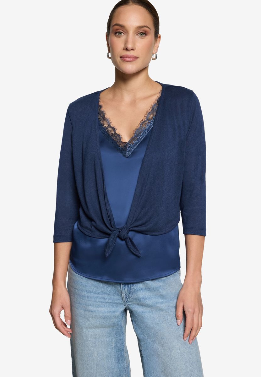 Bolero zum Binden mit 3/4-Arm
