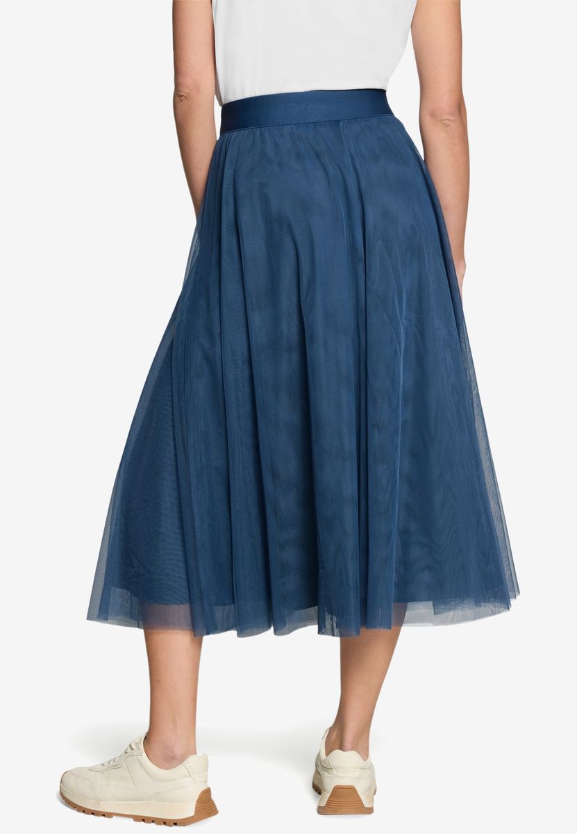 Tüll-Midirock mit elastischem Bund