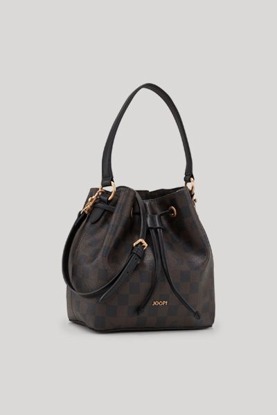 Schachbrett-Beuteltasche mit Kordelzug
