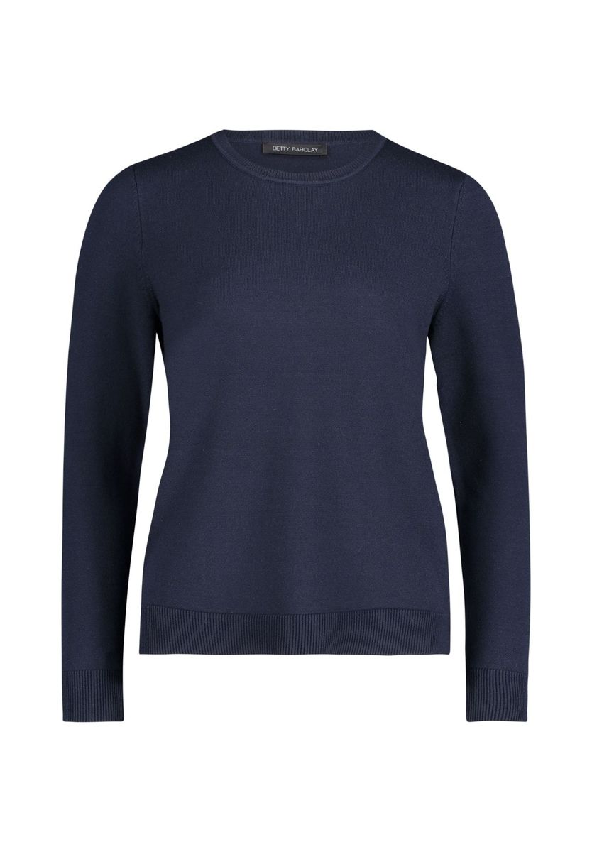 Klassischer Strickpullover mit Rundhalsausschnitt