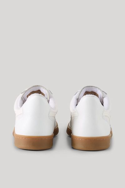 Leder-Sneaker mit Teddyfell-Futter