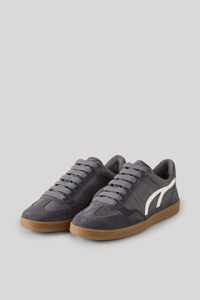 Leder Low-Top Sneaker mit Gummisohle