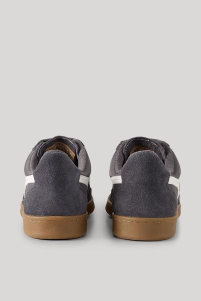 Leder Low-Top Sneaker mit Gummisohle