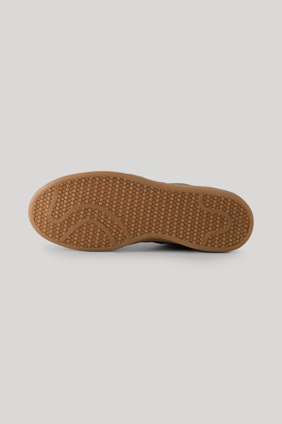 Leder Low-Top Sneaker mit Gummisohle