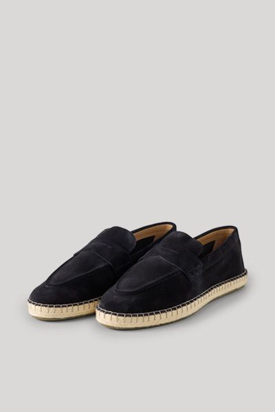 Espadrilles aus Veloursleder im Loafer-Stil
