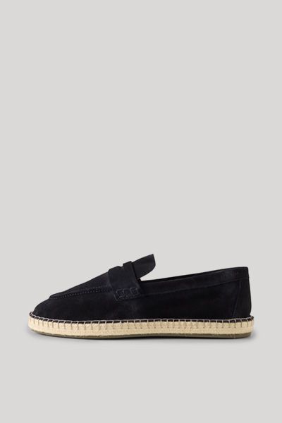 Espadrilles aus Veloursleder im Loafer-Stil