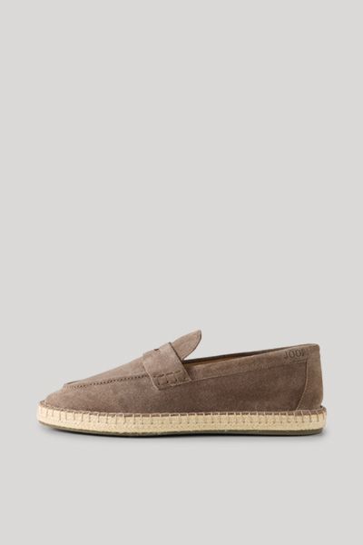 Penny-Loafer-Espadrilles aus Wildleder