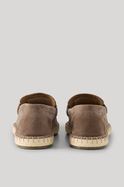 Penny-Loafer-Espadrilles aus Wildleder