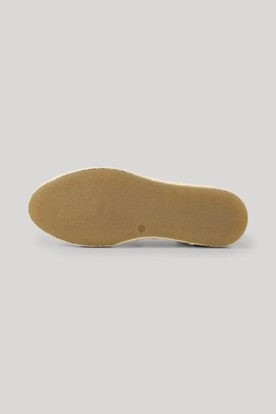Veloursleder Slipper im Espadrille-Stil