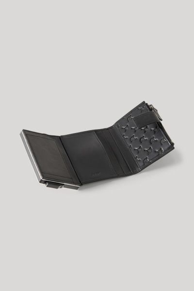 RFID-geschützte Leder-Klappgeldbörse