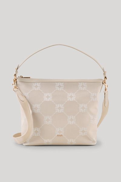 Hobo-Tasche mit Monogramm-Muster