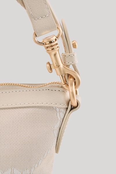 Hobo-Tasche mit Monogramm-Muster