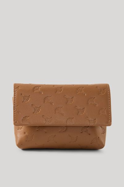 Leder-Schlüsseletui mit Cornflower-Prägung