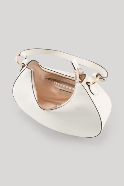 Crescent Hobo-Tasche aus Glattleder
