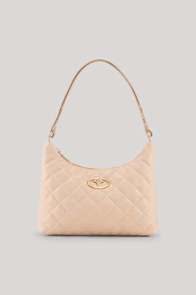 Gesteppte Hobo-Tasche aus Kunstleder