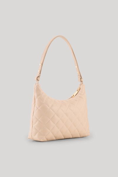 Gesteppte Hobo-Tasche aus Kunstleder