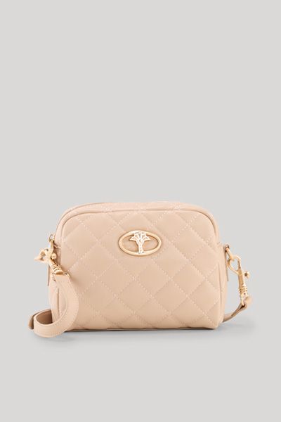 Gesteppte Schultertasche aus Kunstleder