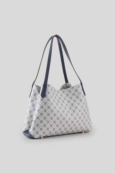 Elegante Shopper mit Monogramm-Muster
