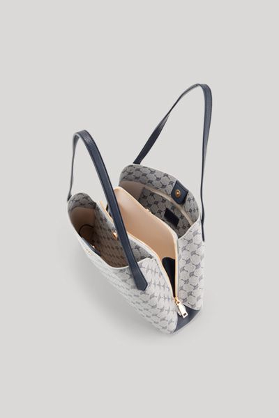 Elegante Shopper mit Monogramm-Muster