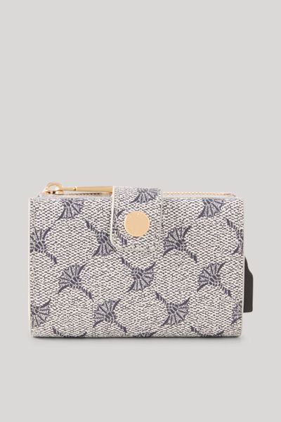 Kartenetui mit Kornblumen-Print und Reißverschluss