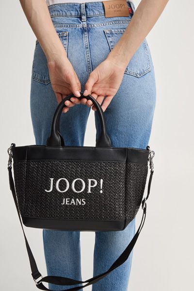 Kleine geflochtene Tote mit Logo