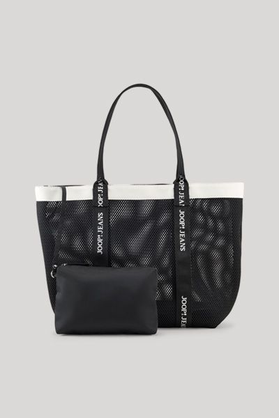 Mesh-Shopper mit abnehmbarer Clutch