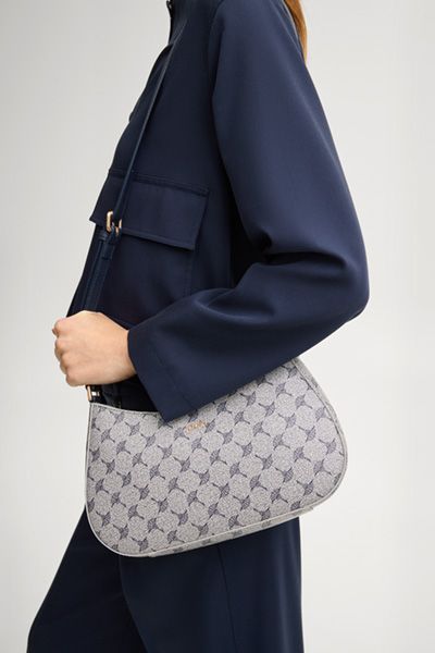 Elegante Schultertasche mit Kornblumenmuster