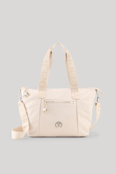 Moderner Nylon-Shopper mit Logo-Riemen