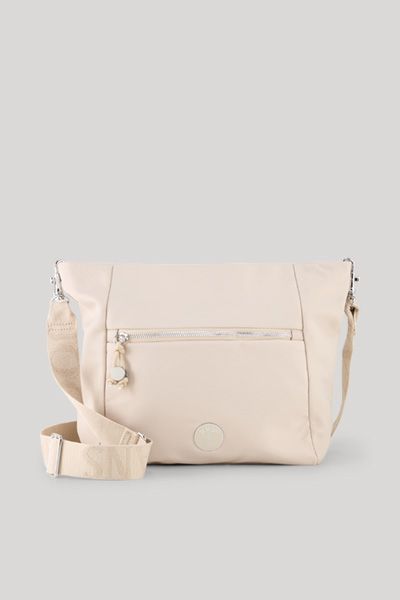 Schultertasche aus glattem Nylon