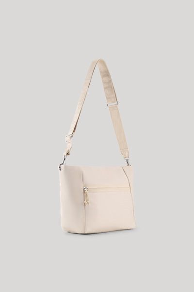 Schultertasche aus glattem Nylon