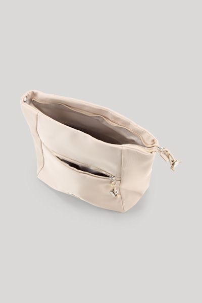Schultertasche aus glattem Nylon