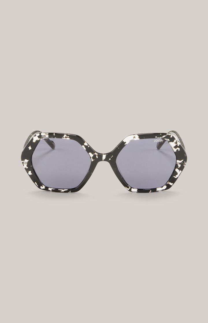 Sonnenbrille mit geometrischem Marmormuster