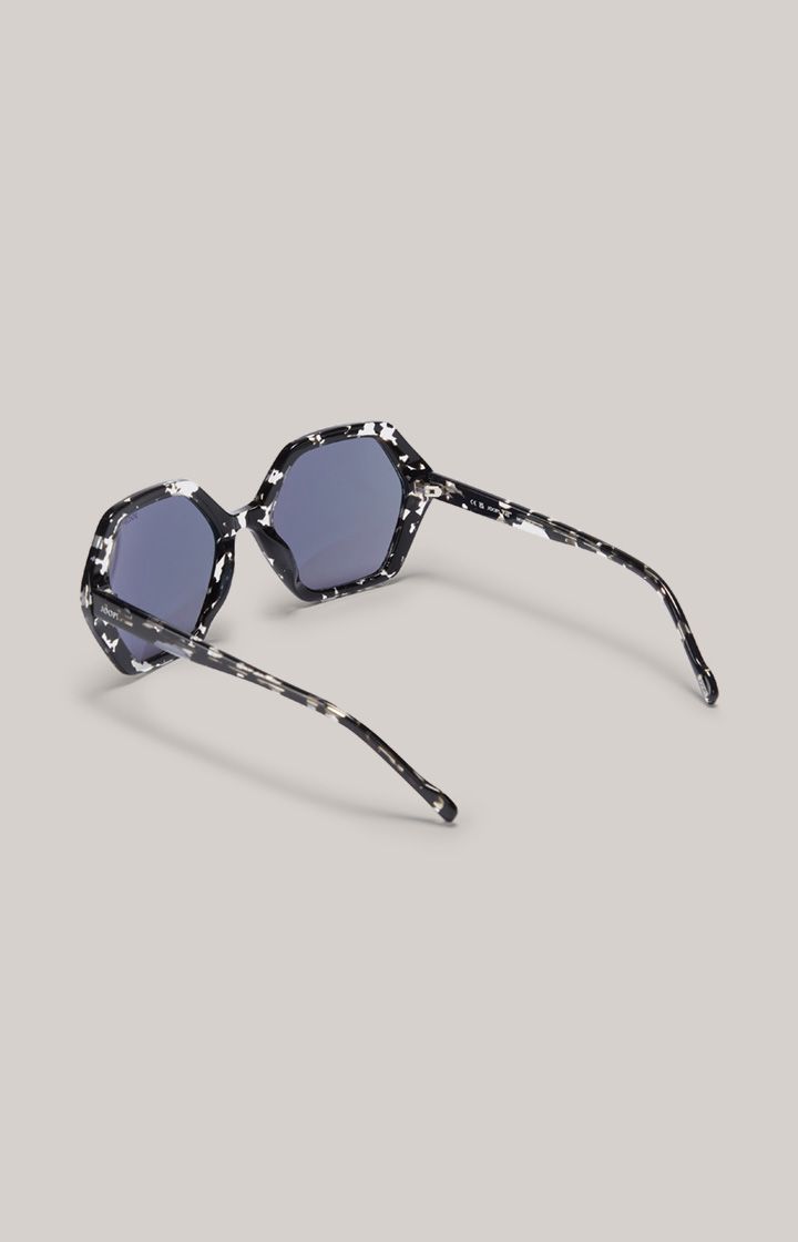Sonnenbrille mit geometrischem Marmormuster
