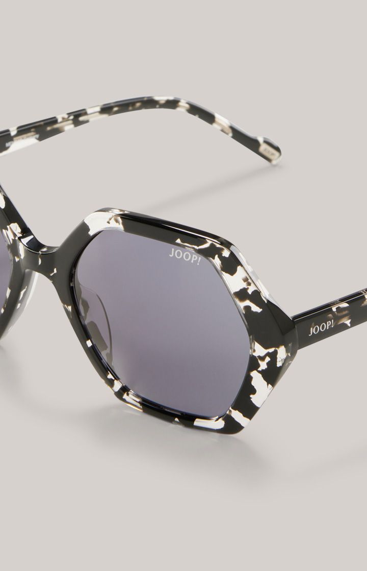 Sonnenbrille mit geometrischem Marmormuster