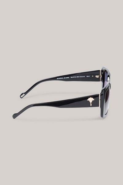 Rechteckige Vollrand-Sonnenbrille