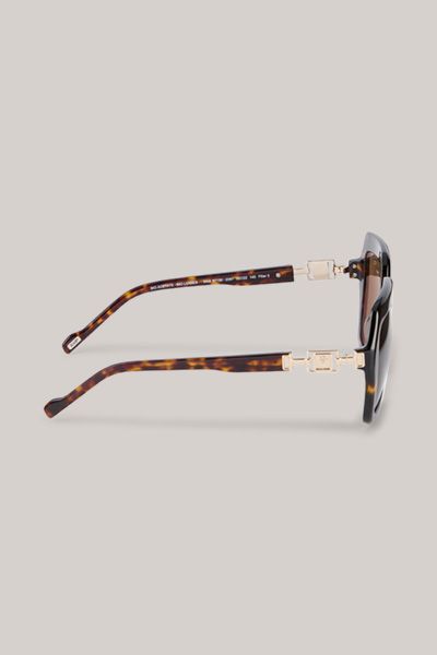 Übergroße Geometrische Eckige Sonnenbrille