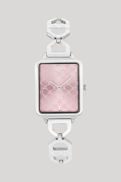 Elegante rechteckige Armbanduhr mit Gliederarmband