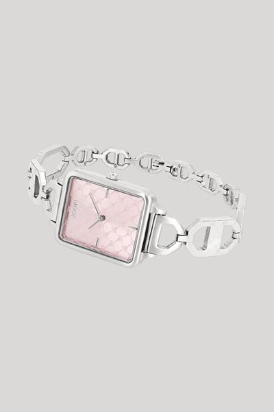 Elegante rechteckige Armbanduhr mit Gliederarmband
